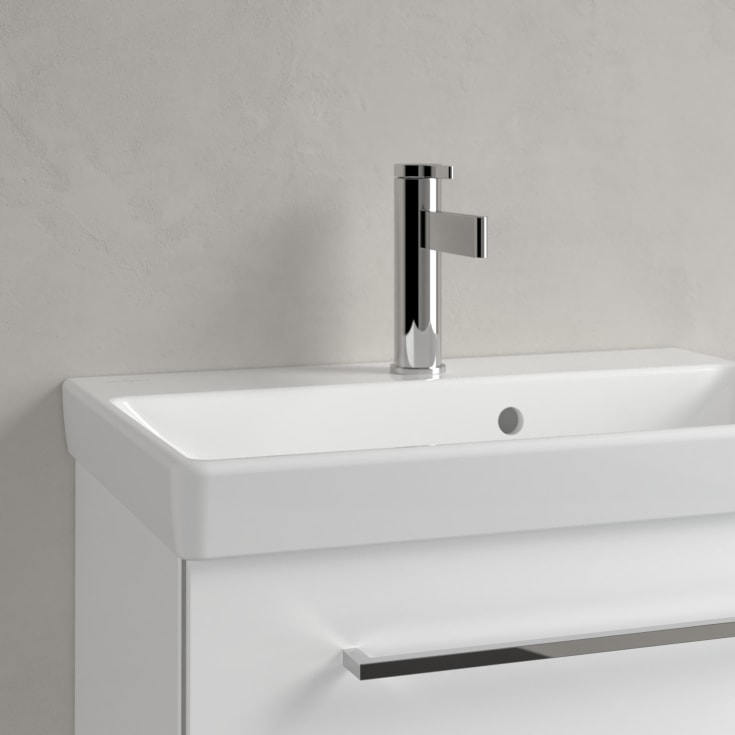 Villeroy & Boch Avento Compact vegghengt servant, overløp, 55x37 cm, hvit