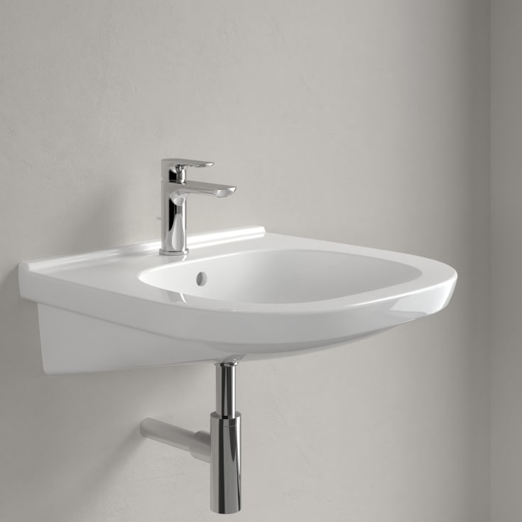 Villeroy & Boch ViCare servant, overløp, 55,5x54 cm, hvit