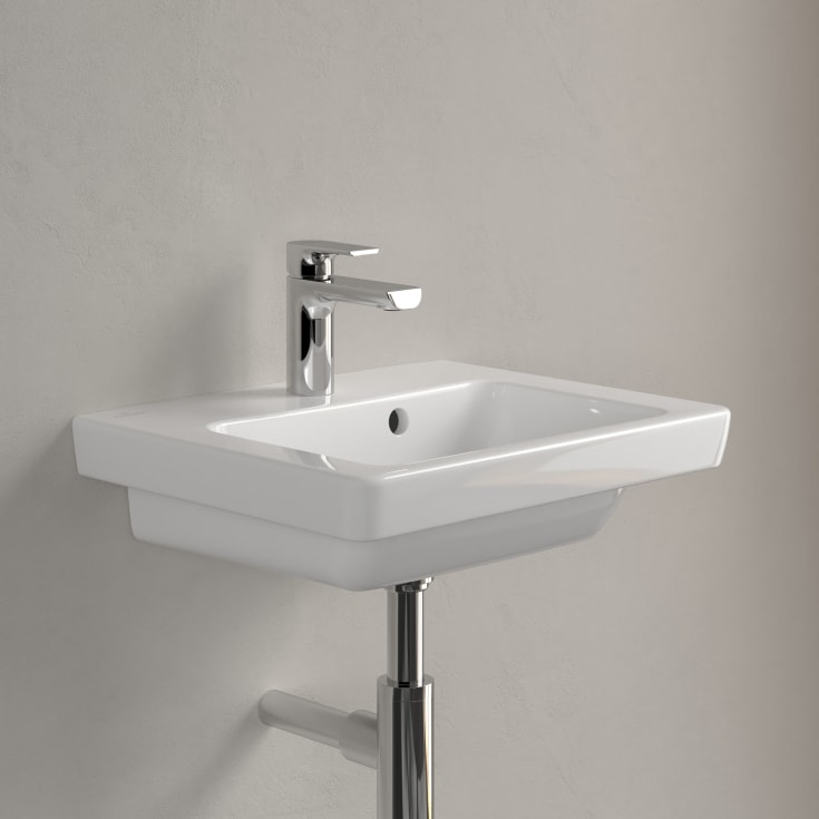 Villeroy & Boch Subway 2.0 vegghengt servant, overløp, 45x37 cm, hvit