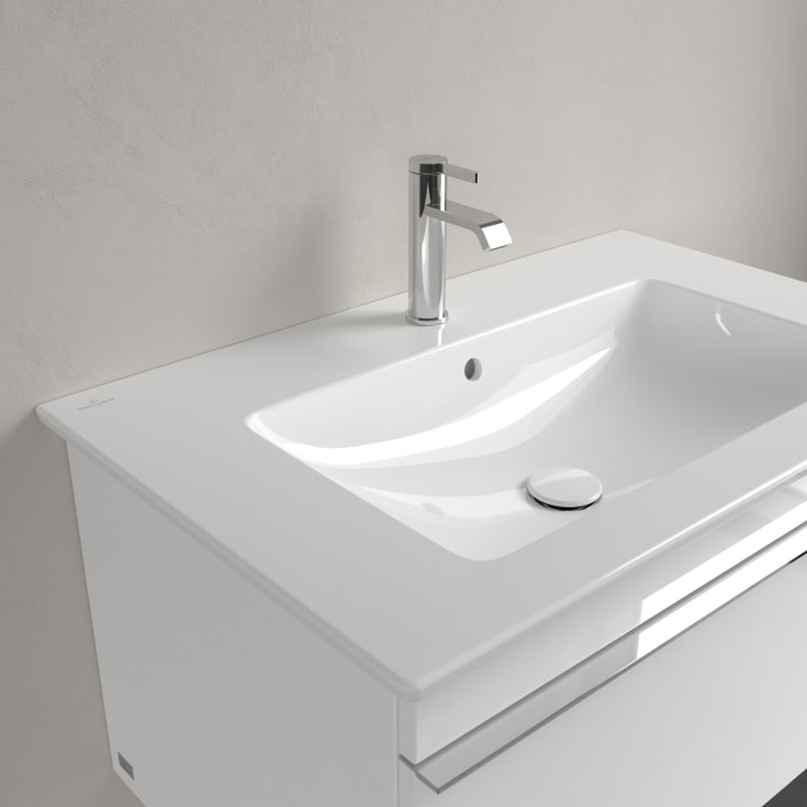 Villeroy & Boch Venticello møbelservant, overløp, 80x50 cm, hvit