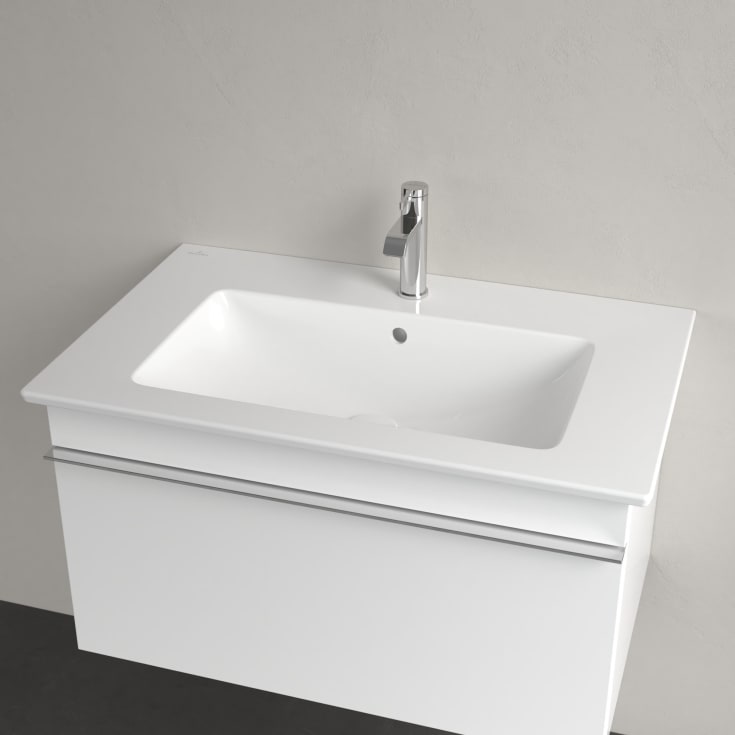Villeroy & Boch Venticello møbelservant, overløp, 80x50 cm, hvit
