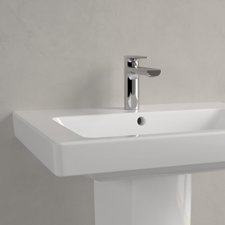 Villeroy & Boch Subway 2.0 vegghengt servant, overløp, 65x47 cm, hvit