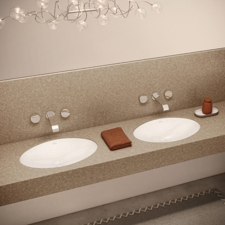 Villeroy & Boch Evana håndvask, 57x41 cm, hvid