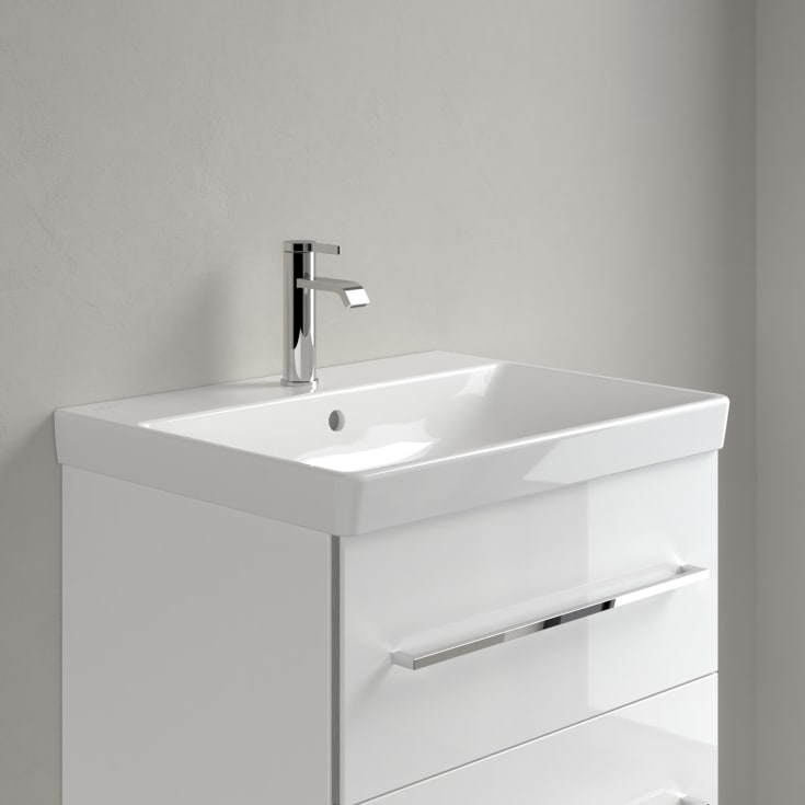 Villeroy & Boch Avento vegghengt servant, overløp, 60x47 cm, hvit