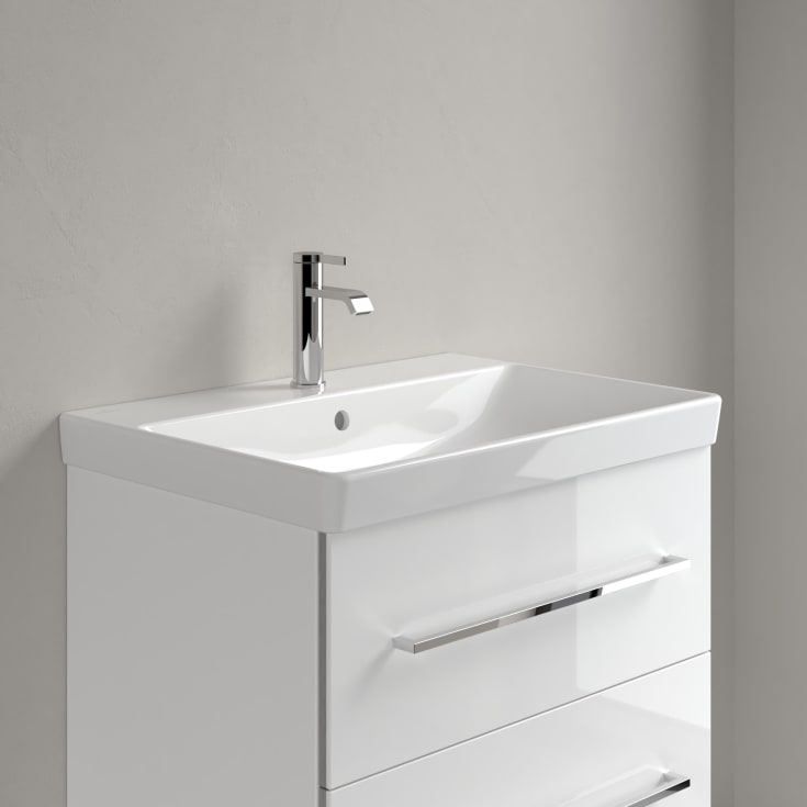 Villeroy & Boch Avento vegghengt servant, overløp, 65x47 cm, hvit