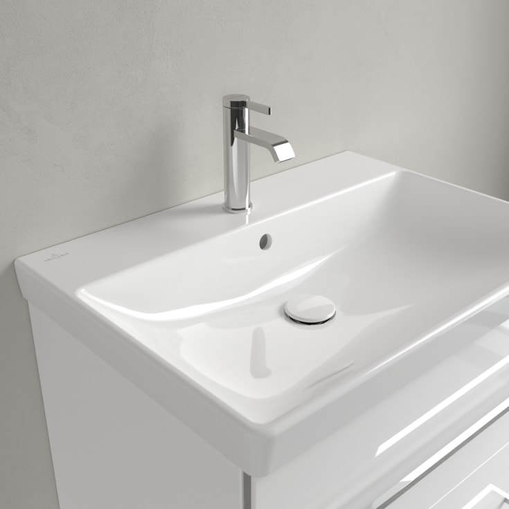 Villeroy & Boch Avento vegghengt servant, overløp, 65x47 cm, hvit