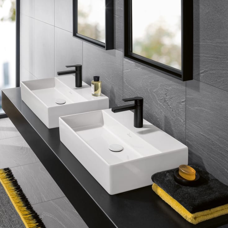 Villeroy & Boch Memento 2.0 toppmontert servant, overløp, 60x42 cm, hvit