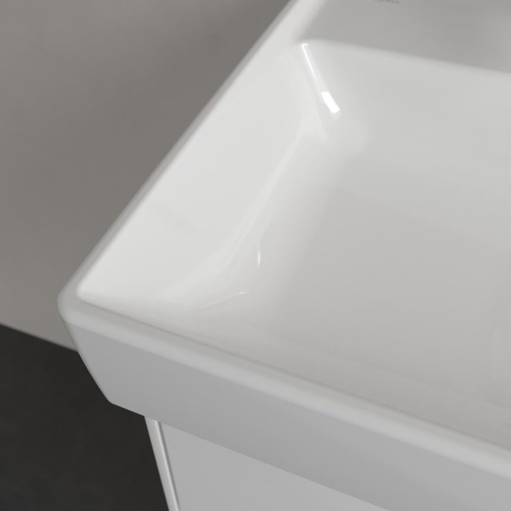 Villeroy & Boch Collaro vegghengt servant, overløp, 55x44 cm, hvit