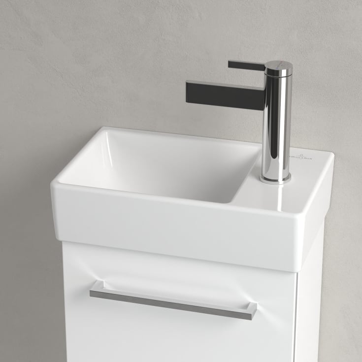Villeroy & Boch Avento vegghengt servant, uten overløp, venstre, 36x22 cm, hvit