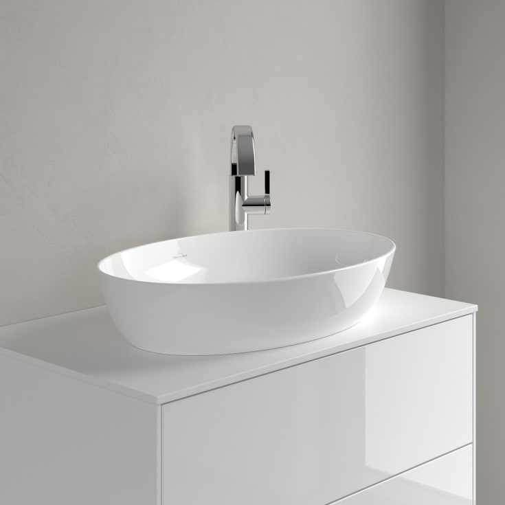 Villeroy & Boch Artis toppmontert servant, uten overløp, CeramicPlus, 61x41 cm, hvit
