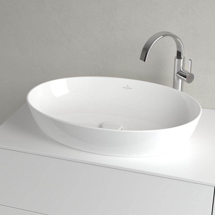 Villeroy & Boch Artis toppmontert servant, uten overløp, CeramicPlus, 61x41 cm, hvit