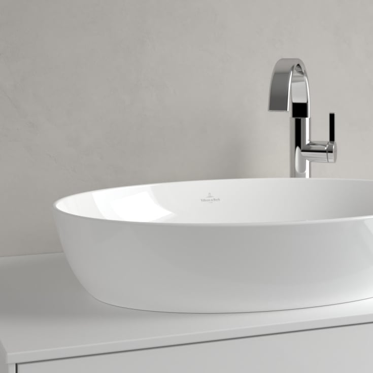 Villeroy & Boch Artis toppmontert servant, uten overløp, CeramicPlus, 61x41 cm, hvit