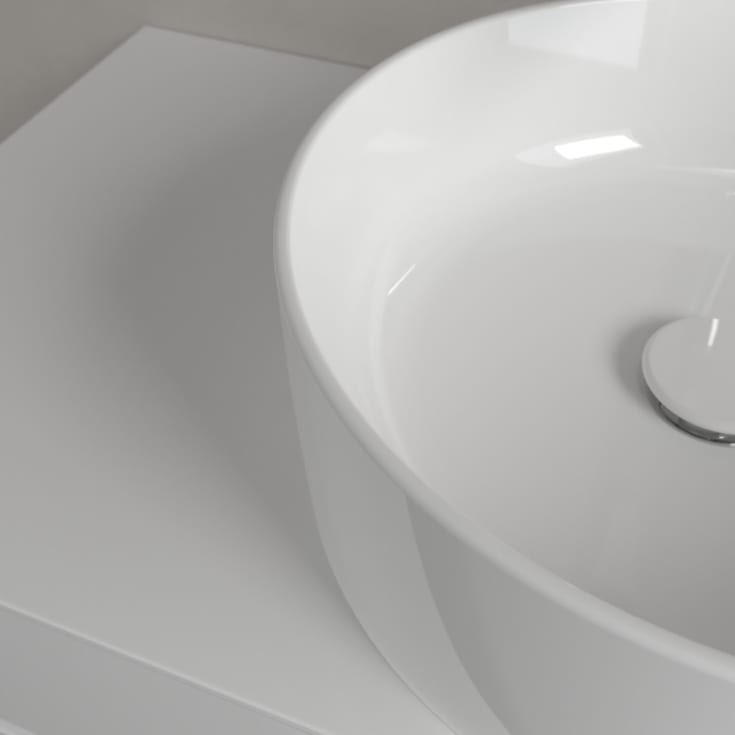 Villeroy & Boch Collaro toppmontert servant, uten overløp, Ø40 cm, hvit