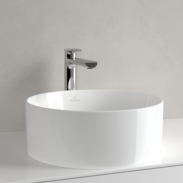 Villeroy & Boch Collaro toppmontert servant, uten overløp, Ø40 cm, hvit