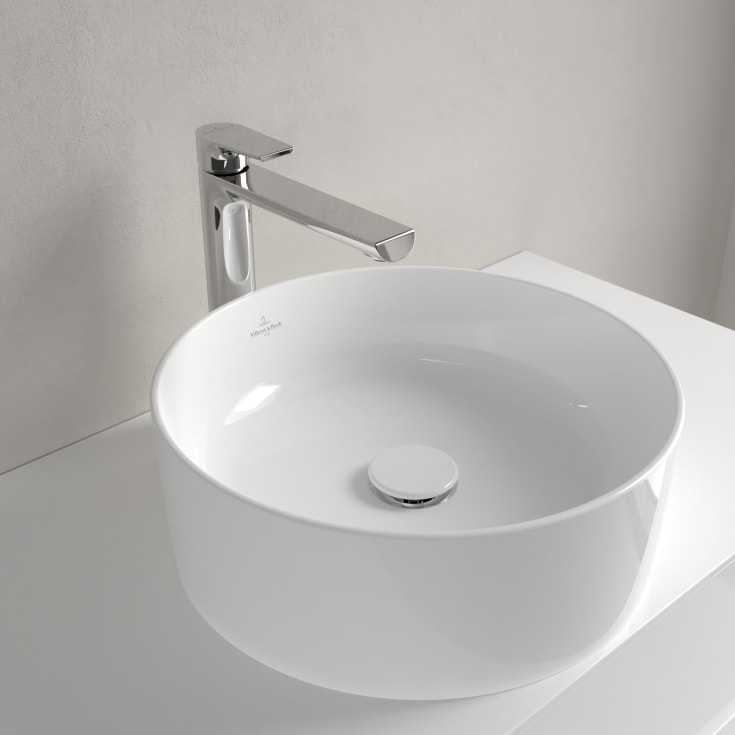 Villeroy & Boch Collaro toppmontert servant, uten overløp, Ø40 cm, hvit