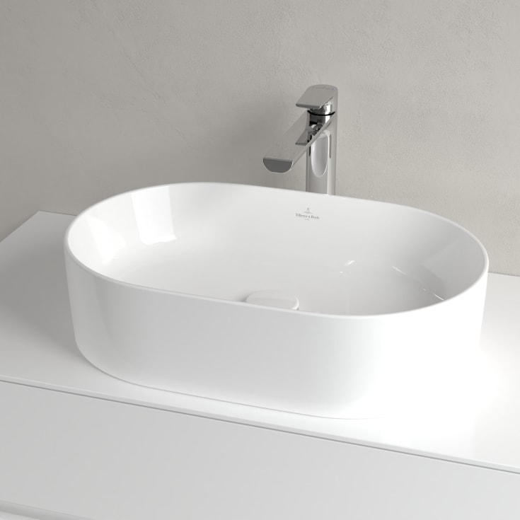 Villeroy & Boch Collaro toppmontert servant, u/overløp, CeramicPlus, 56x36 cm, hvit