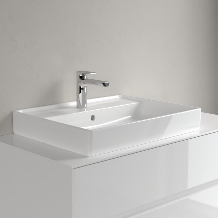 Villeroy & Boch Collaro møbelservant, overløp, 59,6x46,5 cm, hvit