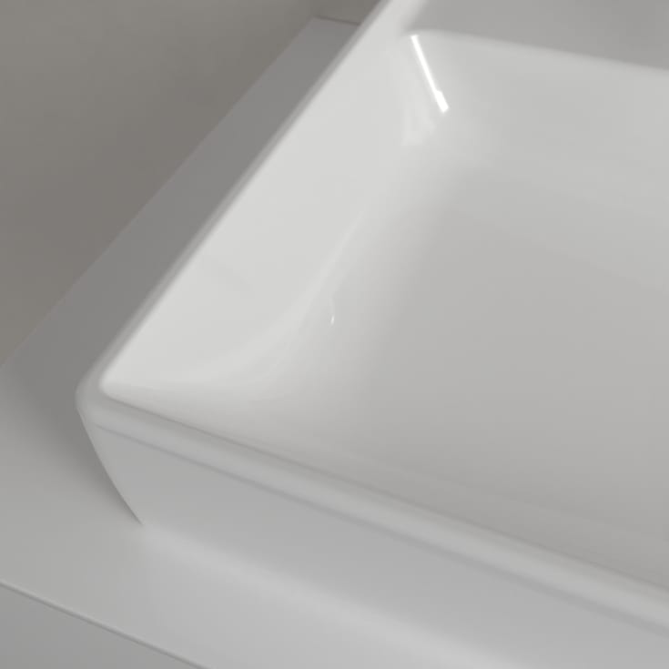Villeroy & Boch Collaro møbelservant, overløp, 59,6x46,5 cm, hvit
