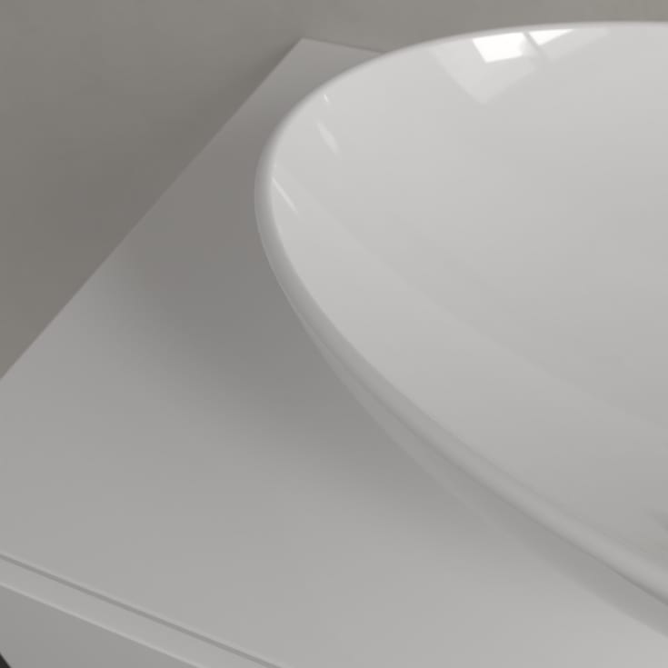 Villeroy & Boch Loop & Friends toppmontert servant, med bunnventil, 56x38 cm, hvit