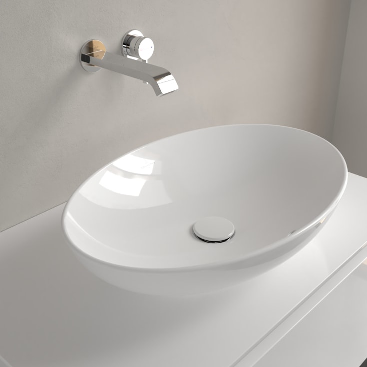 Villeroy & Boch Loop & Friends toppmontert servant, CeramicPlus, 56x38 cm, hvit