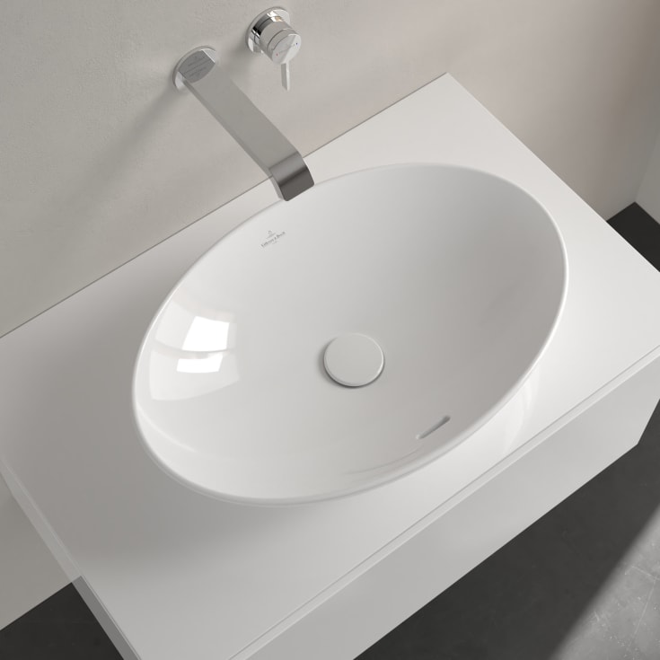 Villeroy & Boch Loop & Friends toppmontert servant, CeramicPlus, 56x38 cm, hvit