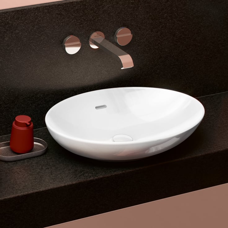 Villeroy & Boch Loop & Friends toppmontert servant, CeramicPlus, 56x38 cm, hvit