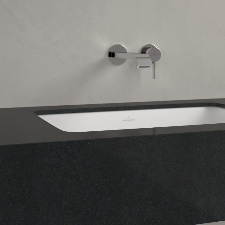 Villeroy & Boch Loop & Friends underlimt servant, med bunnventil, 54x34 cm, hvit