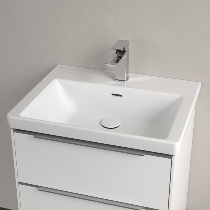 Villeroy & Boch Subway 3.0 møbelservant, overløp, 60x47 cm, hvit