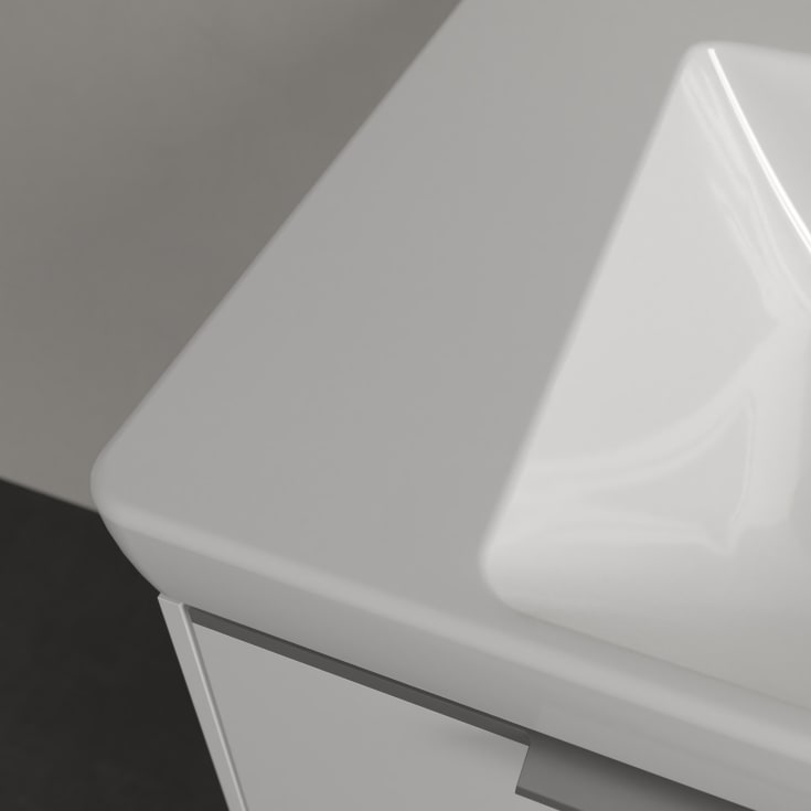 Villeroy & Boch Subway 3.0 møbelservant, overløp, CeramicPlus, 80x47 cm, hvit