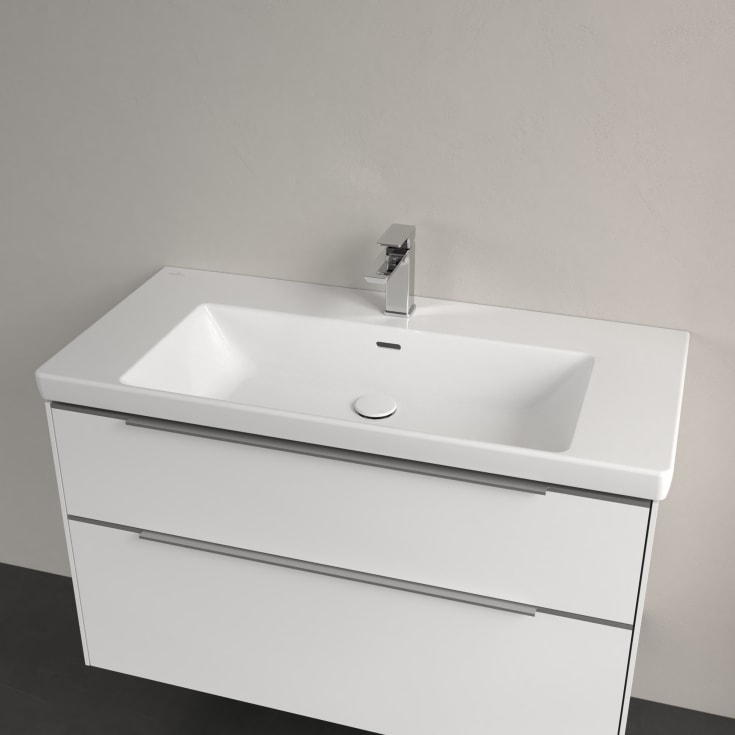 Villeroy & Boch Subway 3.0 møbelservant, overløp, 100x47 cm, hvit