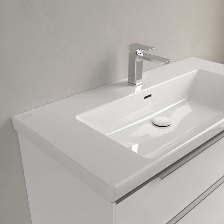 Villeroy & Boch Subway 3.0 møbelservant, overløp, 100x47 cm, hvit