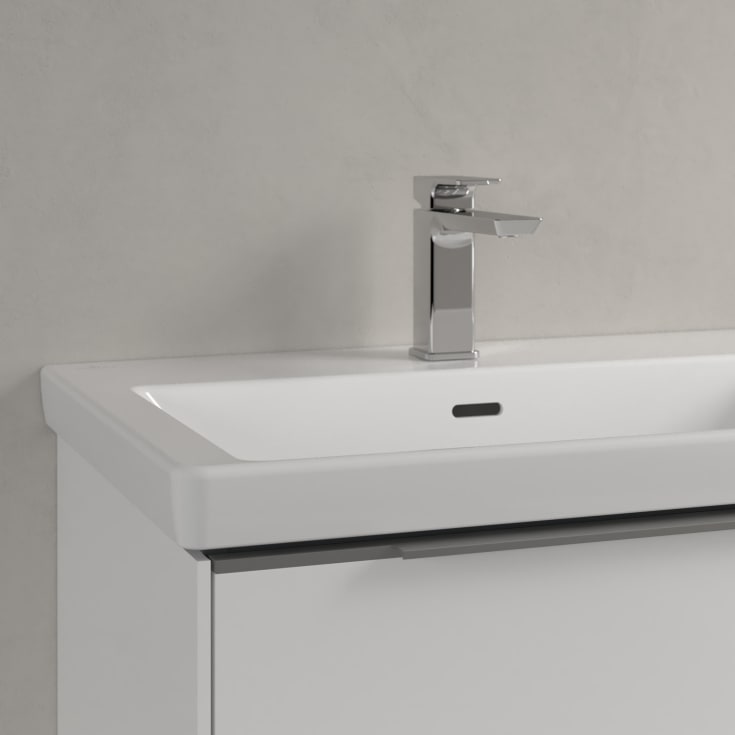Villeroy & Boch Subway 3.0 møbelservant, overløp, dobbel, 130x47 cm, hvit