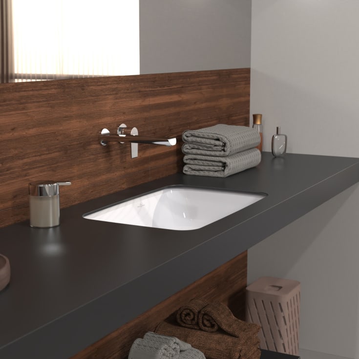 Villeroy & Boch Architectura underlimt servant, overløp, 56x36 cm, hvit