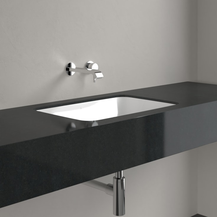 Villeroy & Boch Architectura underlimt servant, overløp, 56x36 cm, hvit