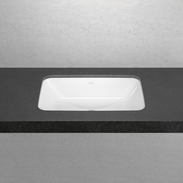 Villeroy & Boch Architectura underlimt servant, overløp, 56x36 cm, hvit