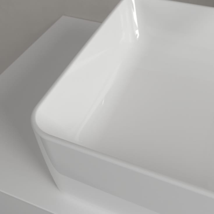 Villeroy & Boch Collaro toppmontert servant, uten overløp, 56x36 cm, hvit