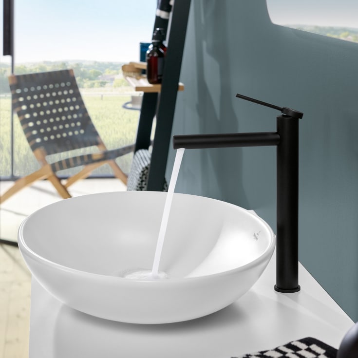 Villeroy & Boch Loop & Friends toppmontert servant, overløp, Ø38 cm, hvit