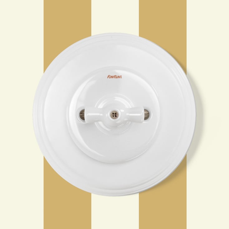 Fontini Garby Colonial ramme, 1 modul, vitt porslin
