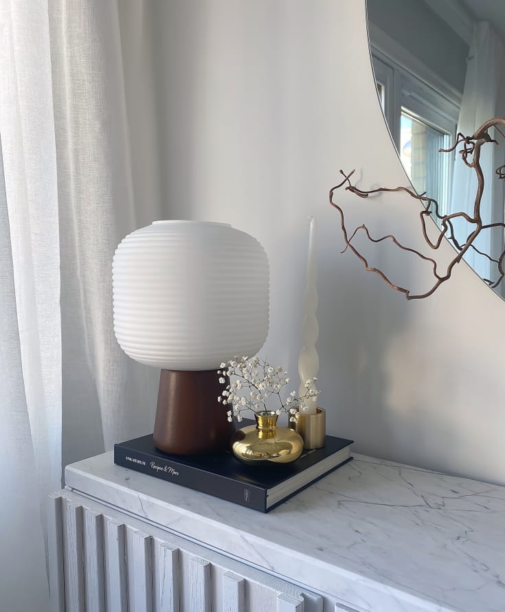 Aneta Lighting Aura bordlampe, hvid