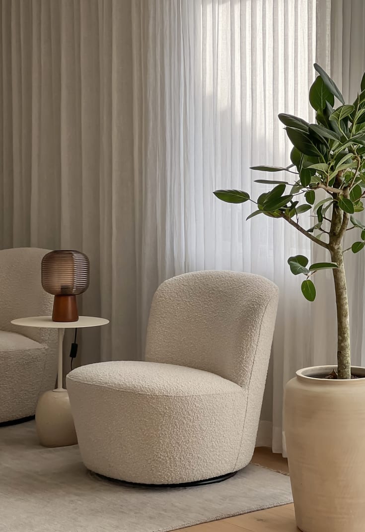 Aneta Lighting Aura bordlampe, brun