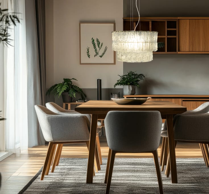 Aneta Lighting Abelone pendel, klar/sølv