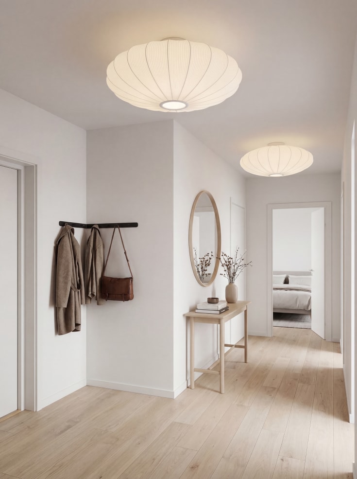 Aneta Lighting Mamsell loftlampe, hvid, Ø55 cm