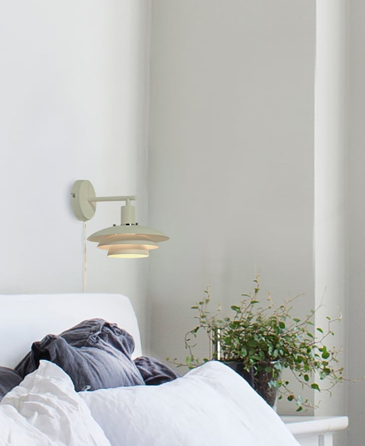 Aneta Lighting Epsilon vegglampe, sand