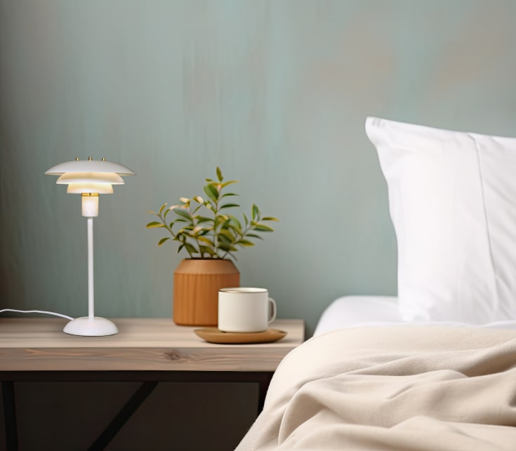Aneta Lighting Epsilon bordslampa, vit