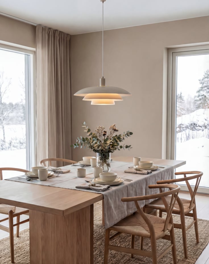 Aneta Lighting Epsilon pendellampa, beige