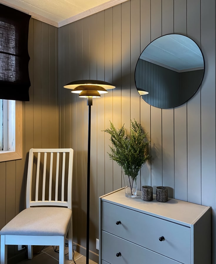 Aneta Lighting Epsilon gulvlampe, sort