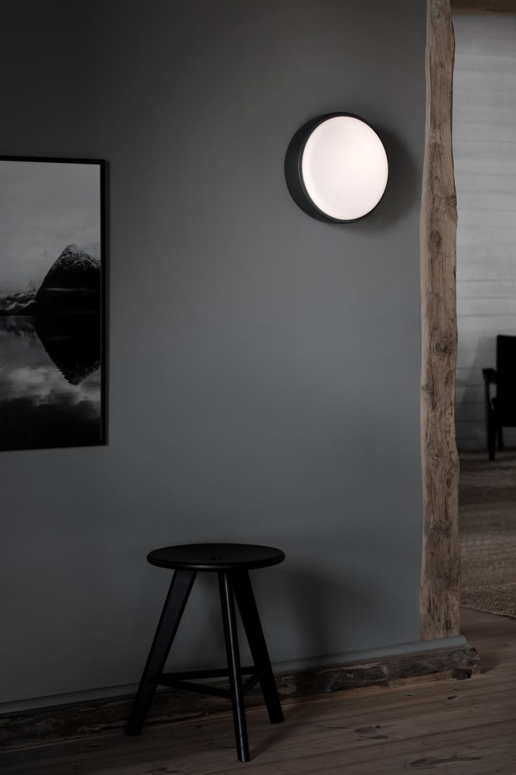 Northern Over Me loft-/væglampe, mørkegrå, Ø40 cm