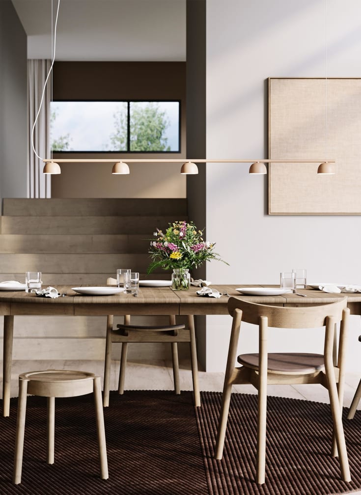 Northern Blush langbordspendel, beige, 150 cm