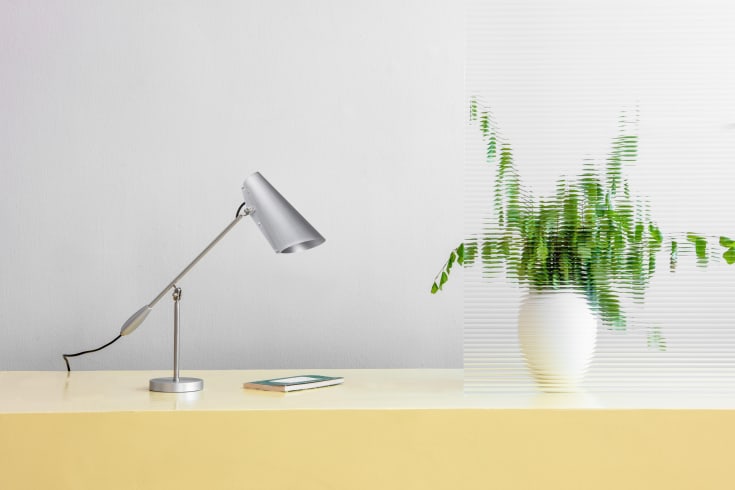 Northern Birdy bordlampe, aluminium