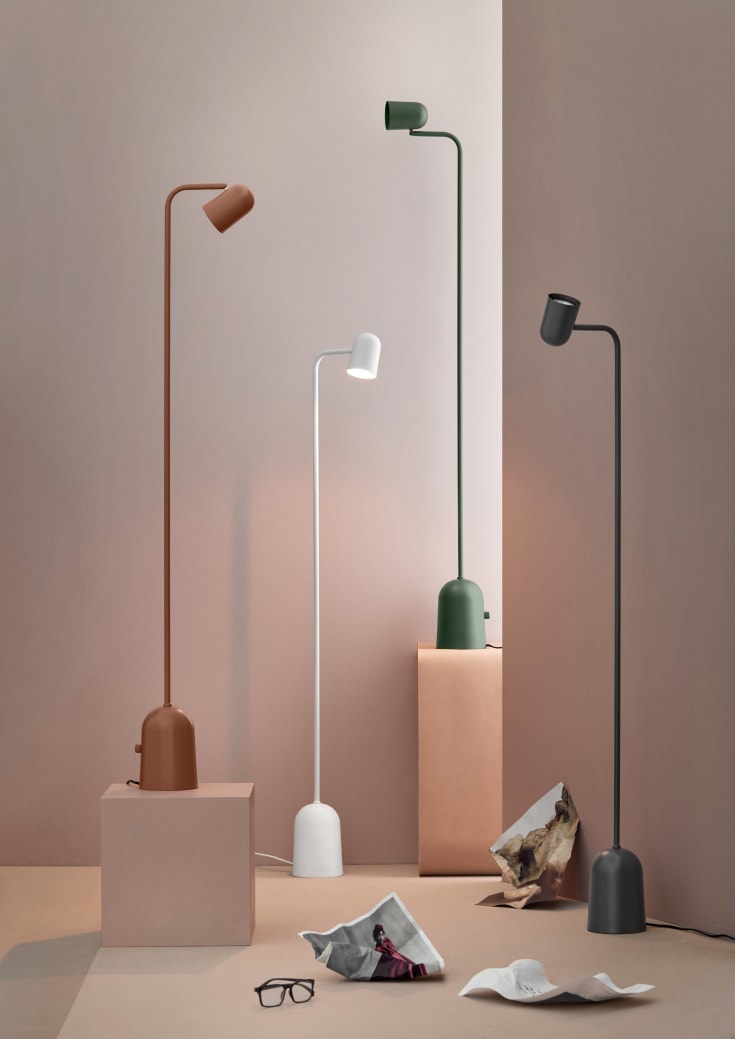 Northern Buddy gulvlampe, hvid